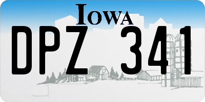 IA license plate DPZ341