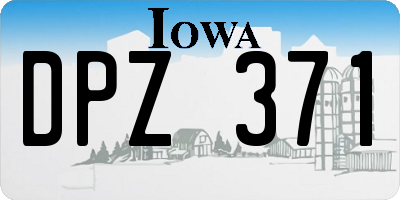 IA license plate DPZ371