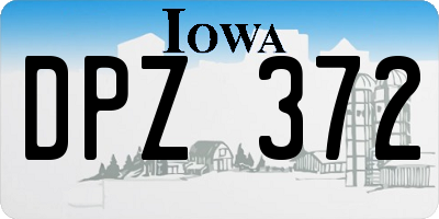 IA license plate DPZ372