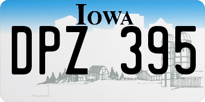 IA license plate DPZ395