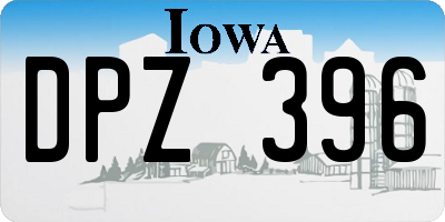 IA license plate DPZ396