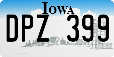 IA license plate DPZ399