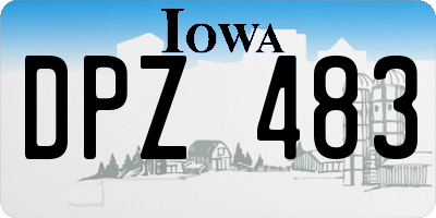 IA license plate DPZ483