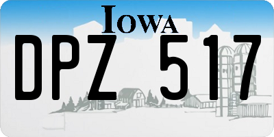 IA license plate DPZ517