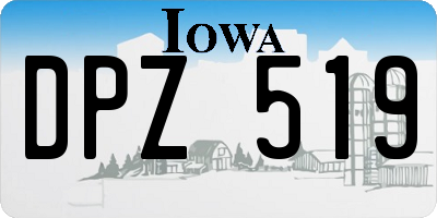 IA license plate DPZ519