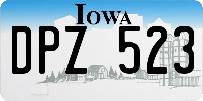 IA license plate DPZ523