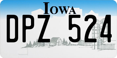IA license plate DPZ524
