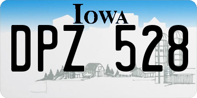 IA license plate DPZ528