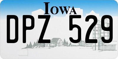 IA license plate DPZ529
