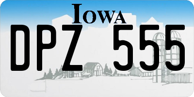 IA license plate DPZ555