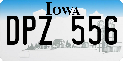IA license plate DPZ556