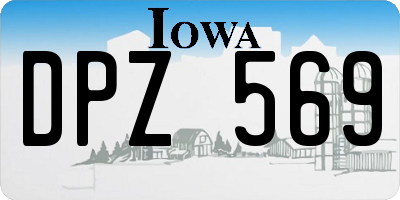 IA license plate DPZ569