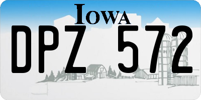 IA license plate DPZ572