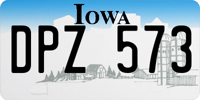 IA license plate DPZ573