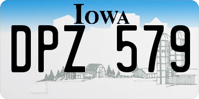 IA license plate DPZ579