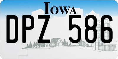 IA license plate DPZ586