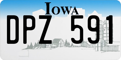 IA license plate DPZ591