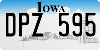 IA license plate DPZ595