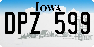 IA license plate DPZ599