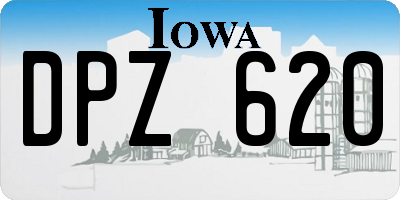 IA license plate DPZ620
