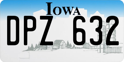 IA license plate DPZ632