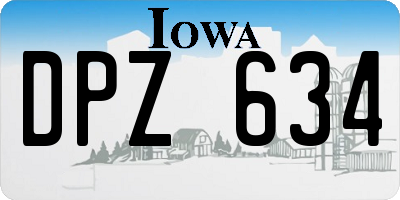 IA license plate DPZ634