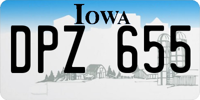 IA license plate DPZ655