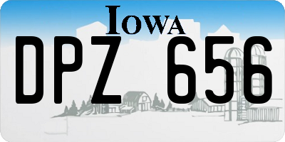 IA license plate DPZ656