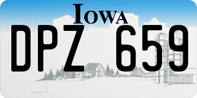 IA license plate DPZ659