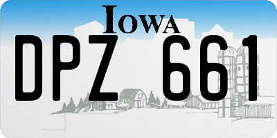 IA license plate DPZ661
