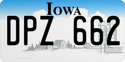 IA license plate DPZ662