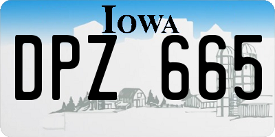 IA license plate DPZ665
