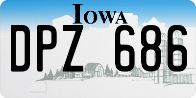 IA license plate DPZ686