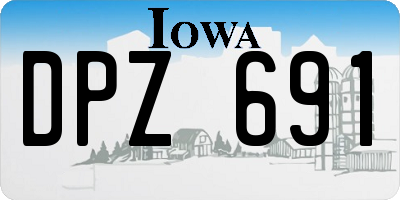 IA license plate DPZ691