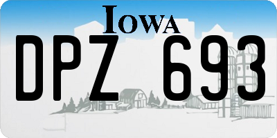 IA license plate DPZ693