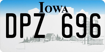 IA license plate DPZ696