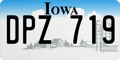 IA license plate DPZ719