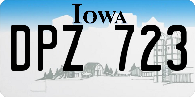 IA license plate DPZ723