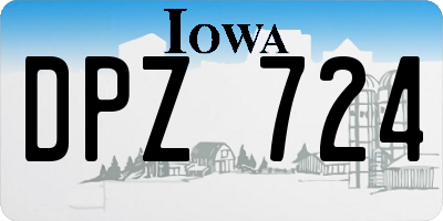 IA license plate DPZ724