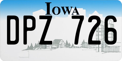 IA license plate DPZ726