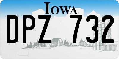 IA license plate DPZ732