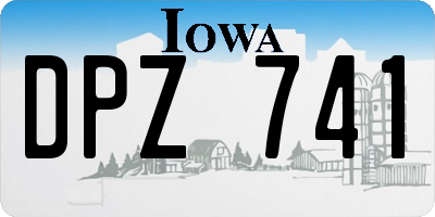 IA license plate DPZ741