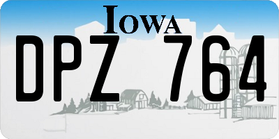 IA license plate DPZ764