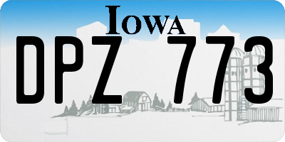 IA license plate DPZ773