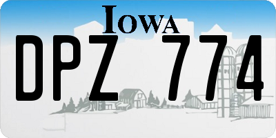 IA license plate DPZ774