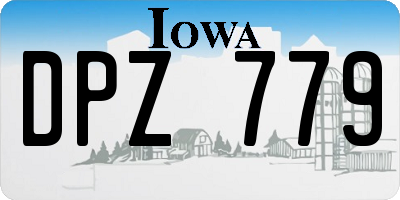 IA license plate DPZ779
