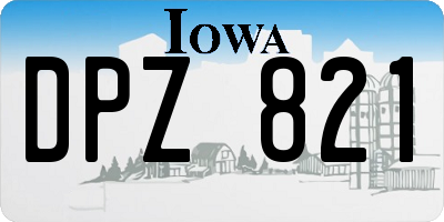 IA license plate DPZ821