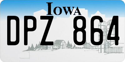 IA license plate DPZ864