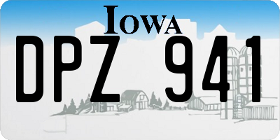 IA license plate DPZ941