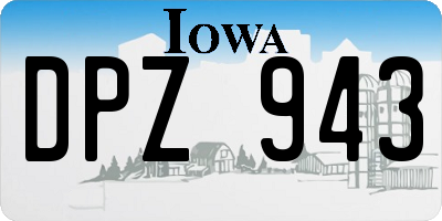 IA license plate DPZ943